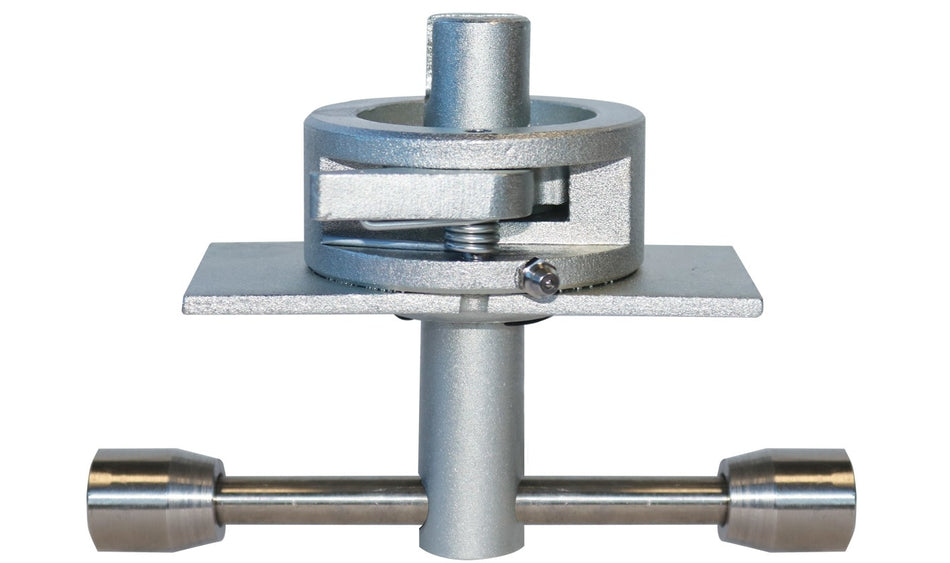 Heavy Duty Curtain Tensioner - CBF Series AT featuring a 304G stainless steel T bar handle with Armour-Tech 600 coating, visible metal components, and fastener details.