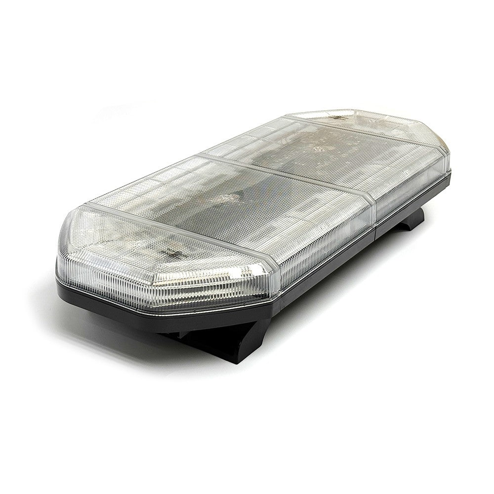 Close-up of the Horizon Lightbar showcasing its fully populated amber LEDs, providing 360° visibility and highway-approved design for commercial trailers and vehicles.