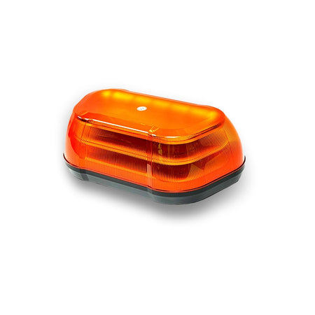 LED High Profile Mini Bar with an aerodynamic design for commercial vehicles, featuring energy-efficient LEDs and multiple flash patterns, ideal for modern transportation needs.