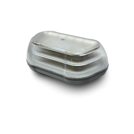 LED High Profile Mini Light Bar for commercial vehicles, featuring aerodynamic design and silver finish, ideal for efficient illumination on electric vehicles.