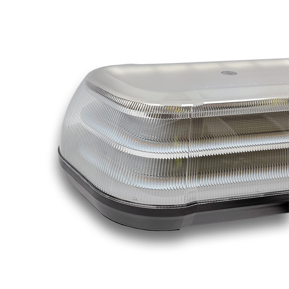 LED High Profile Mini Bar with aerodynamic design and clear lens, suitable for commercial vehicles, enhancing visibility and efficiency with 168 high-intensity LEDs.