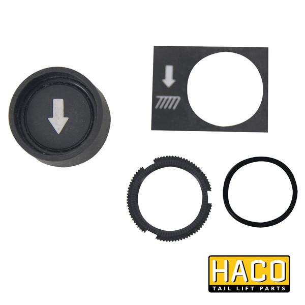 Pushbutton black/down HACO to suit 2651-031-1 , Haco Tail Lift Parts - HACO, Nationwide Trailer Parts Ltd
