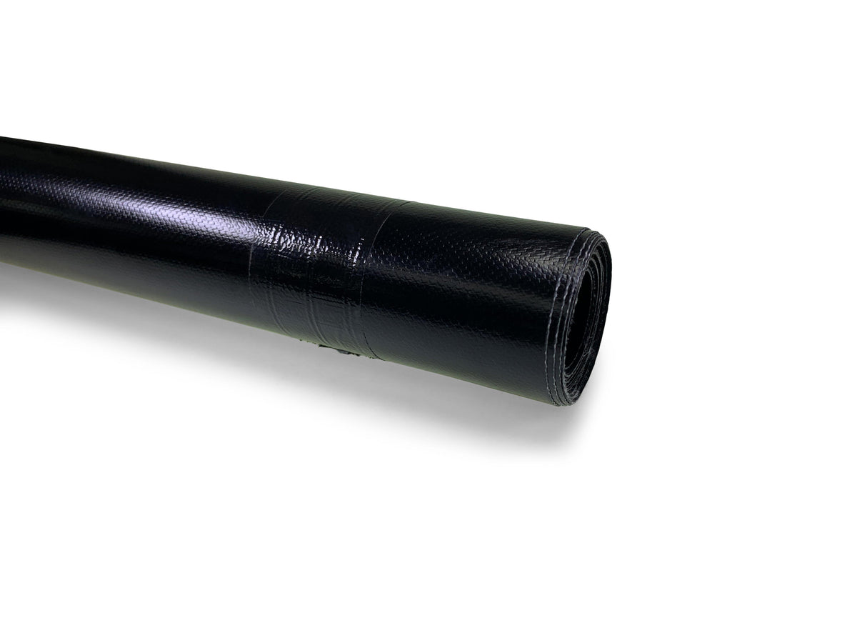 Curtain Material roll made of high-quality 900gsm Panama PVC, suitable for commercial trailers, shown on a white background.