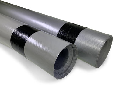 Curtain Material: A roll of high-quality, durable 900gsm Panama PVC, designed for curtainsiders, measuring 3x1 meters.