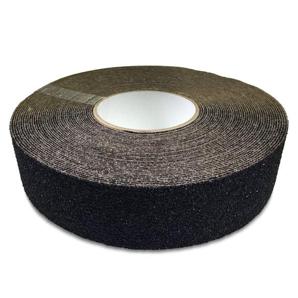 Anti-Slip Tape (Standard Grade 18.3mtr Black) roll, self-adhesive for durable, high-quality anti-slip protection on various surfaces.