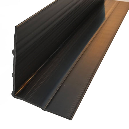 Long Heavy Duty Plastic Corner Protectors, 800mm, black metal-like structure, designed for trailer safety with external ribs and 5mm thickness. Ideal for commercial vehicle protection.