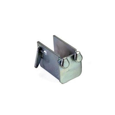 Load Bar Cup (Clip Type) for 40 x 40mm Bars, featuring two screws and handles, designed for 25mm round hole anchor tracks.