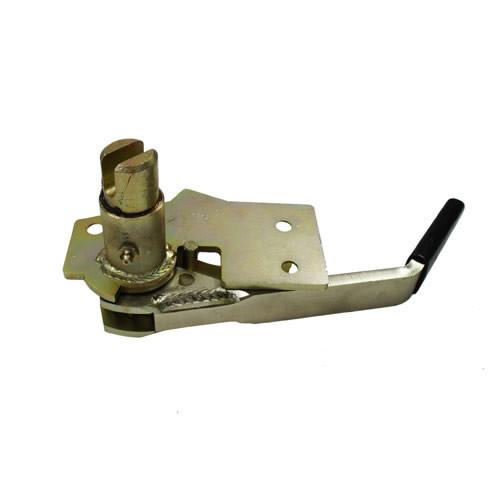 LD Style Rear Tensioner, a metal hardware piece for commercial trailers, shown in a detailed close-up, highlighting its robust construction for load restraint.