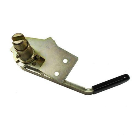 LD Style Rear Tensioner, featuring a metal lever with a black handle, part of high-quality trailer hardware from Nationwide Trailer Parts Ltd.
