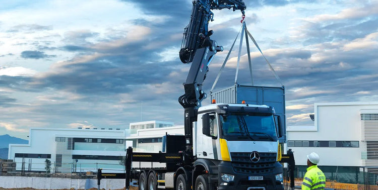 Hiab crane parts including loader crane, Moffett and Multilift components