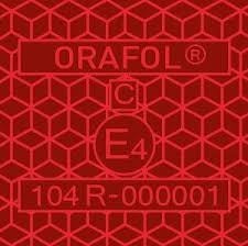Red Conspicuity Tape, segmented for tankers, 50-metre roll. ORAFOL micro-cube reflective film, ECE104 approved, ensures outstanding visibility and durability for circular applications. Ideal for commercial vehicles.