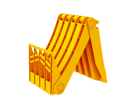 Folding Large Wheel Chock with steel grip strip, thermoplastic, 463mm x 198mm x 228mm, for commercial vehicles, robust design, conforms to EC regulation, by Nationwide Trailer Parts Ltd.