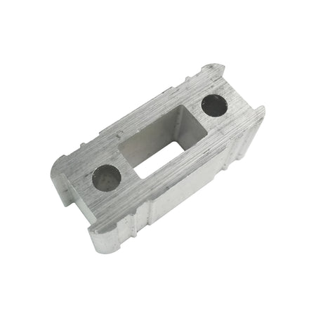 Hinge swing point 60cc-40mm HACO for Dhollandia, featuring a durable metal design with holes for fitting, offered by Nationwide Trailer Parts Ltd for fast UK delivery.