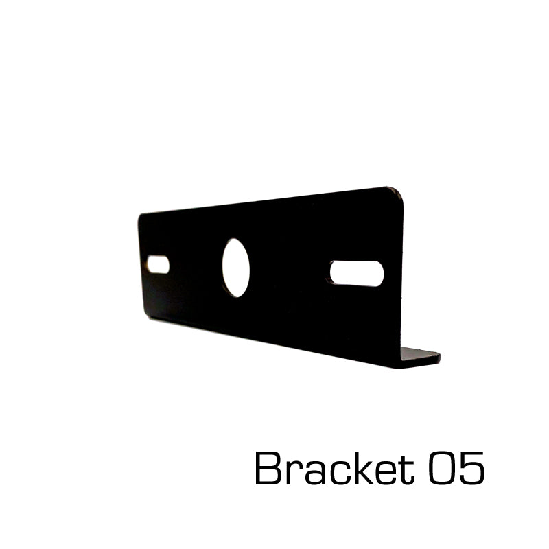 Mounting Bracket For Directional Lights (L-Shape) with multiple holes, compatible with various models, standard design for versatile trailer applications.