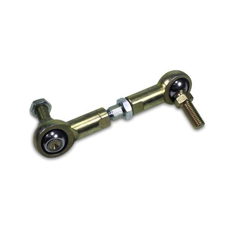 Tie Rod for Ricon S-Series Lifts, featuring a metal ball joint with nut and bolt, essential for platform adjustment in trailer lifts.