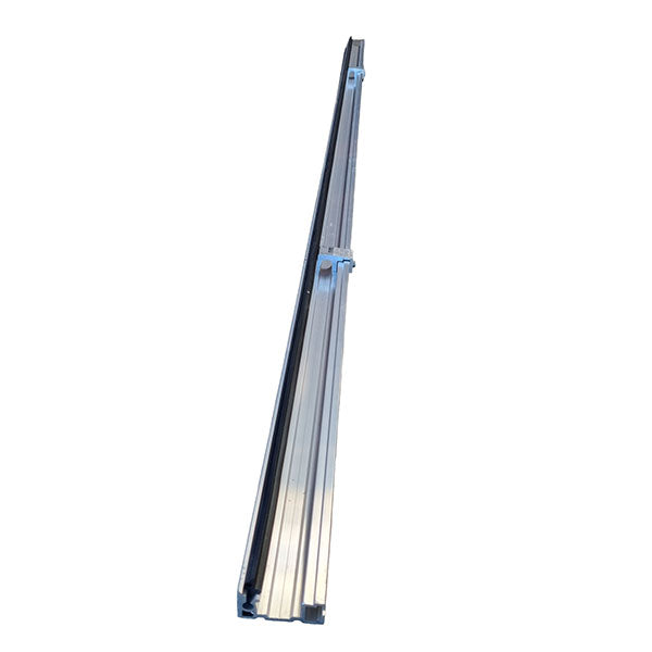 Fixation profile set M0871, a long metal component designed as a bottom seal and carrier for Dhollandia lifts, shown in close-up detail.