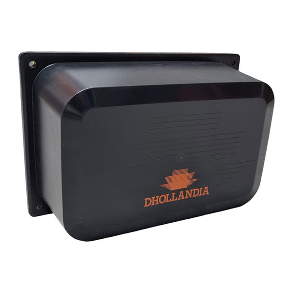 DHLM.15 / DHLM.20 Power Pack Cover, black rectangular case with orange text, designed for trailer compatibility. Check suitability before ordering.