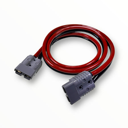 Tail Lift Lead - Anderson Plug to Anderson Plug, showing a durable twin-flex 35mm cable for connecting trailer batteries, available in various lengths.