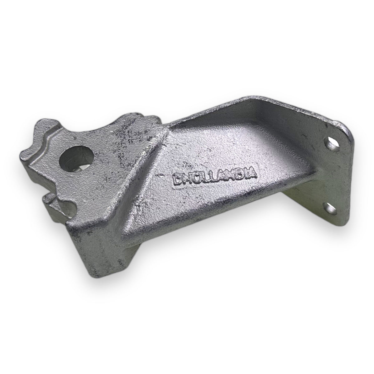Hinge Swing Point MV1576.D, a metal component for Dhollandia tail lifts, essential for trailer maintenance.