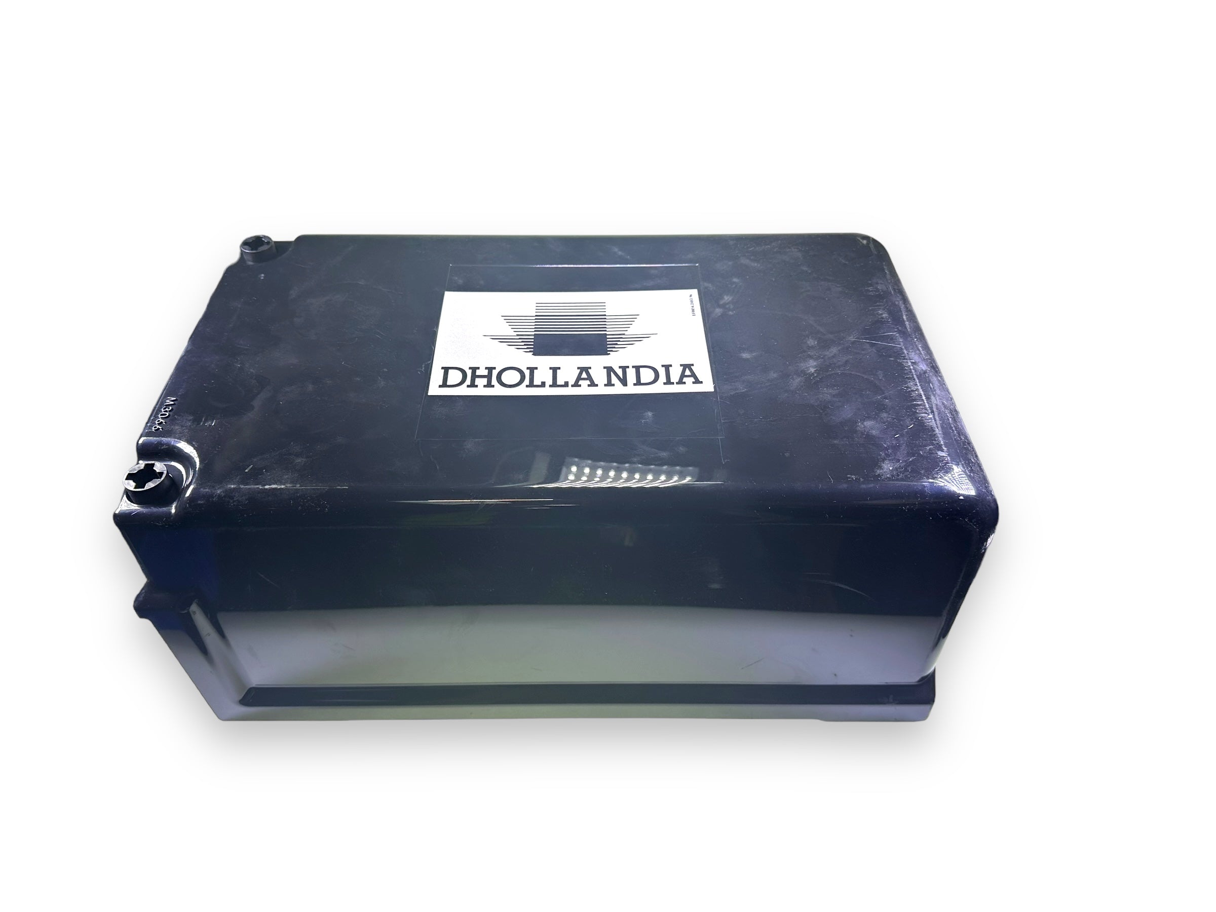 Cover Hydro Powerpack 5l by Dhollandia, a black rectangular box with a white label, designed for tail lifts.