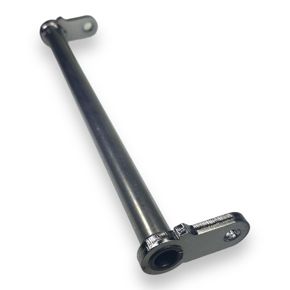 Ramp Hinge Bar for Dhollandia Tail Lifts, featuring a metal pipe with screw, designed for commercial trailer applications. Measures 360mm long.