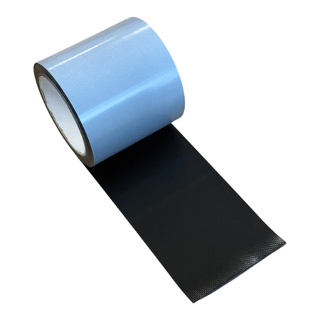 Curtain Side Adhesive Repair Roll, 100mm x 5m, durable PVC for trailer repairs, featuring pressure-sensitive adhesive for secure, waterproof application.