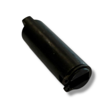 Motor Connection Circlip MP - P 57mm, a black cylinder with a hole, designed for Dhollandia tail lifts in commercial trailers.