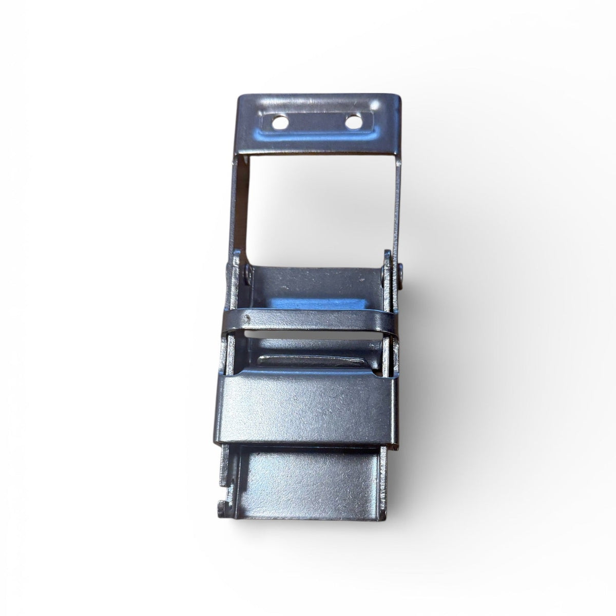 Lawrence David Buckle (CS-655): Stamped steel over-centre toggle latch with base plate and spring clip, secures panels tightly. Ideal for toolboxes and access doors. Pin sold separately.