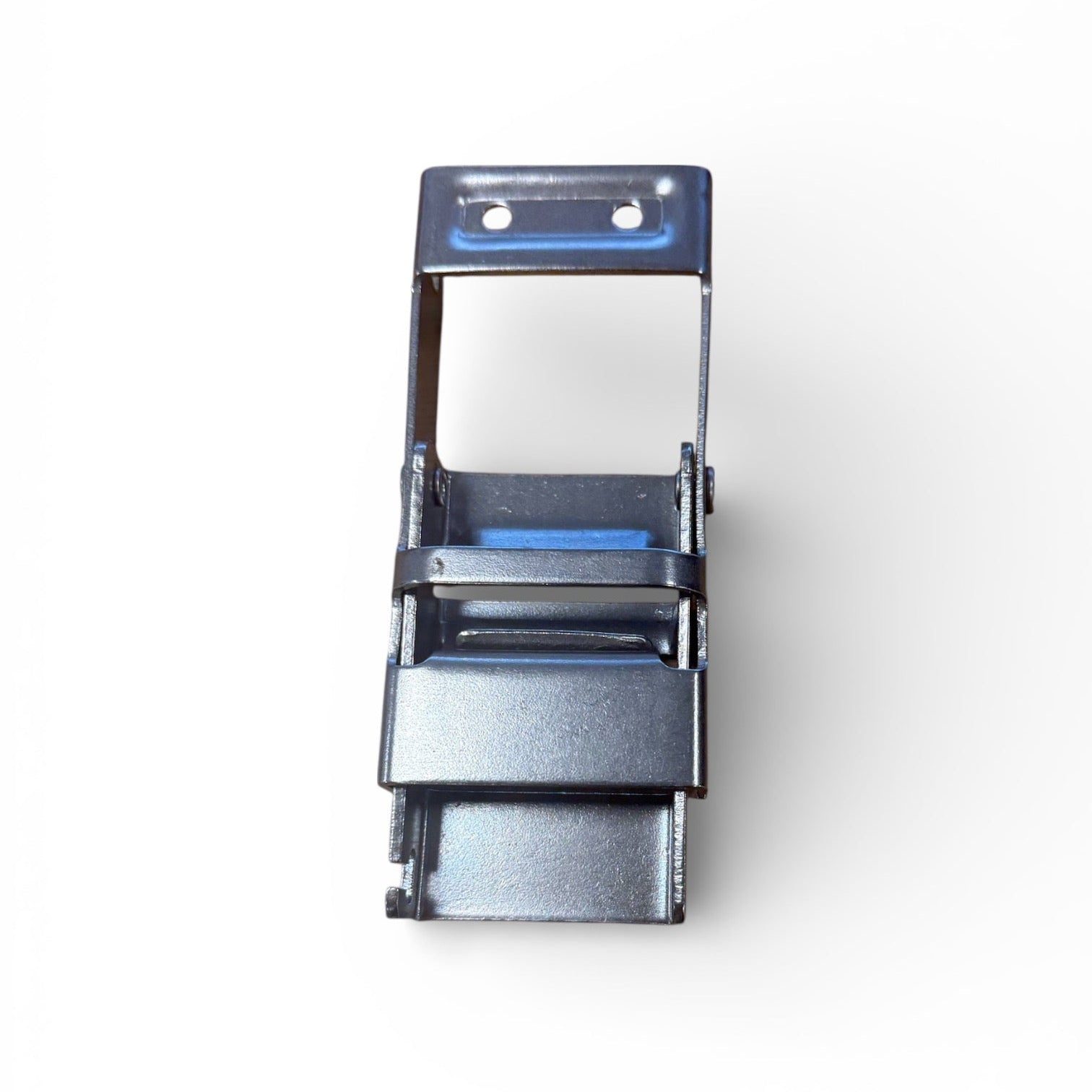Lawrence David Buckle (CS-655): Stamped steel over-centre toggle latch with base plate and spring clip, secures panels tightly. Ideal for toolboxes and access doors. Pin sold separately.