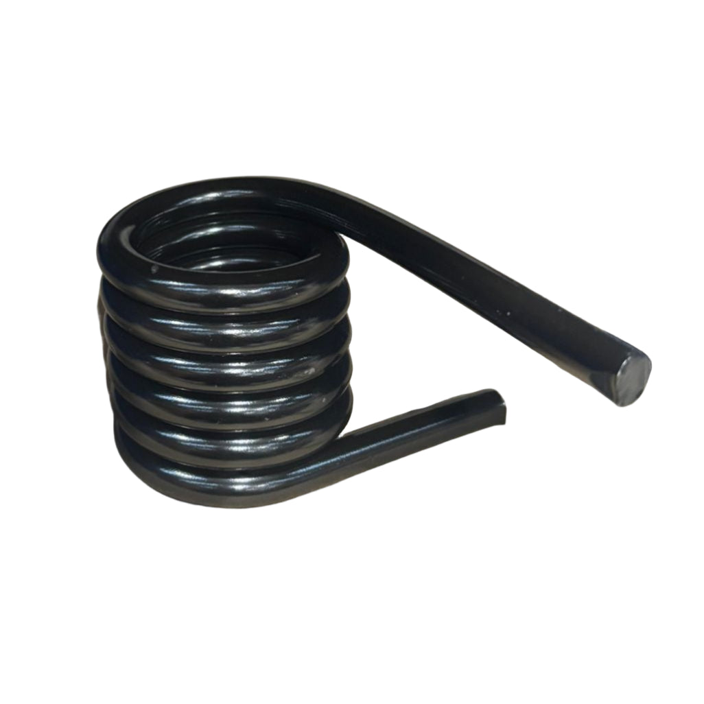 VRW082 Torsion spring toe guard SK for Dhollandia Tail Lifts, featuring a helical coil with two straight legs, optimised for storing rotational energy.