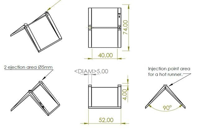 Diagram of Corner Protector for 40mm Strapping on boxes/parcels/pallets, pack of 800, showing metal frame structure for load protection in transit.