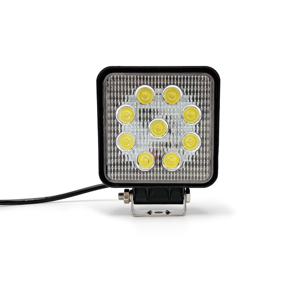 Economy LED Work Lamp Series, showcasing round design with multiple bright LEDs, suitable for commercial trailers, available in round, square, and magnetic options.