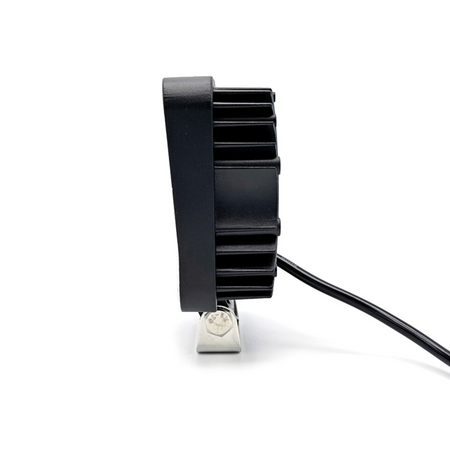 Economy LED Work Lamp Series with cable, featuring bracket mounting, suitable for commercial vehicles. Available in round, square, and magnetic options.