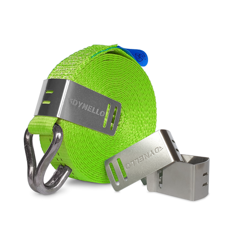 Dynello 35mm Strap Clip 6-pack, featuring durable stainless steel clips for secure, tangle-free strap storage, ideal for commercial trailers and vehicles.