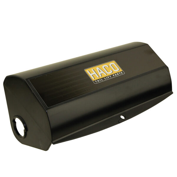 Cover control box 2002> HACO, designed for Dhollandia E0356, showcasing detailed fittings and precision for reliable tail lift operation. Ideal for commercial vehicles.