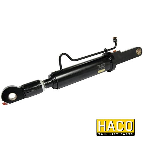 Tilt Ram Cylinder HACO with Extension for MBB tail lifts, fits models 1000K to 1500KLUZF, compatible with MBB Palfinger parts 1366286 and 2001434.