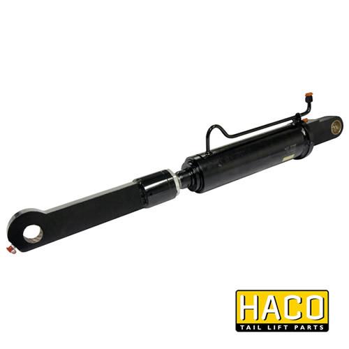 Tilt Ram Cylinder HACO with Extension for MBB tail lifts, suitable for various models, featuring a black cylindrical design with a handle.