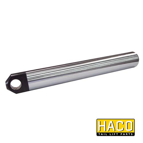 Piston Rod HACO for MBB tail lifts, cylindrical metal component with a hole, designed to suit MBB Palfinger part 1403799.