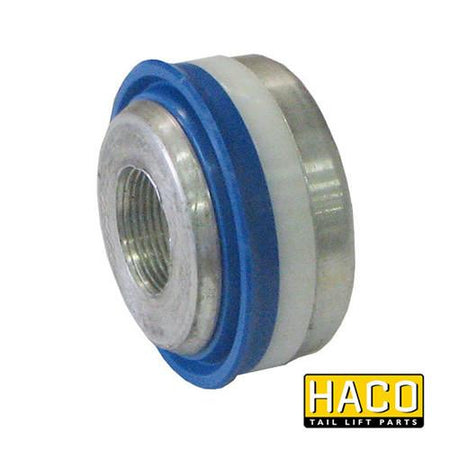 Piston HACO for Dhollandia Tail Lift, Ø80mm, Single Acting, visible close-up of metal and plastic components, suited for M4400.080 part.