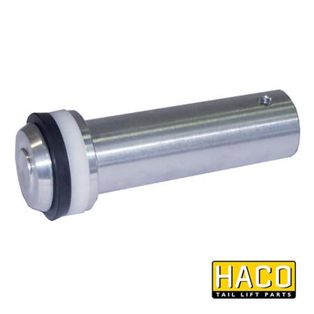 Piston HACO for Dhollandia Tail Lift, metal cylinder with rubber seal, designed for part M4401.050, Ø50mm, single acting, close-up view.