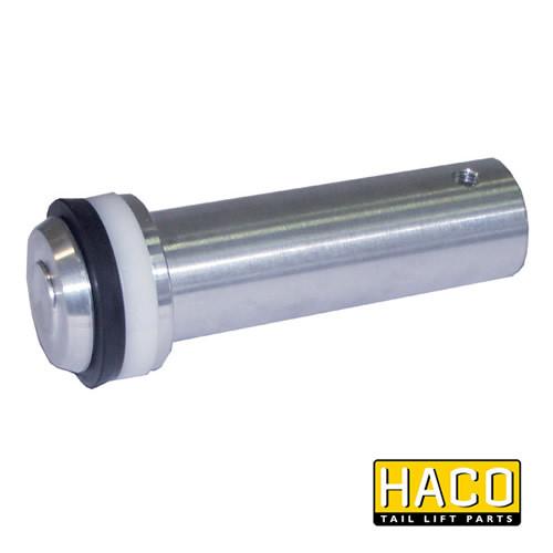 Piston HACO for Dhollandia Tail Lift, metal cylinder with rubber seal, designed for part M4401.050, Ø50mm, single acting, close-up view.
