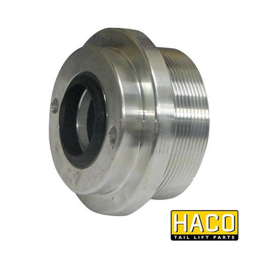 Cylinderhead HACO to Suit M4235.070, metal auto part for Dhollandia Tail Lift, visible close-up with mechanical detailing, Ø35/70mm, single acting.