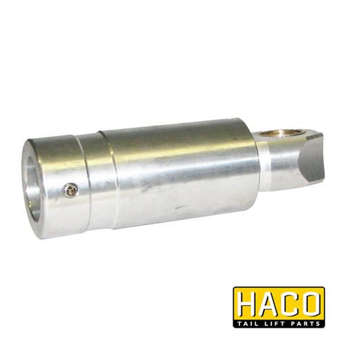 Extension HACO to Suit M4120.150, a silver metal cylinder for Dhollandia Tail Lift, 150mm size, visible with a hole on a plain background.