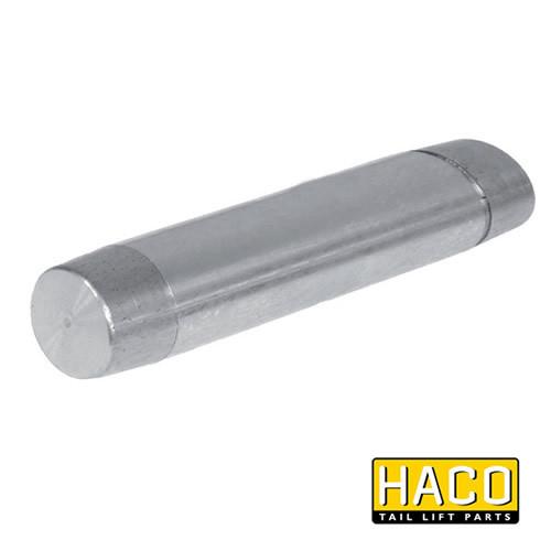 Piston Rod HACO to Suit M4640.200, a cylindrical metal piece for Dhollandia Tail Lift, featuring induction-hardened steel and >30 micron chrome finish.