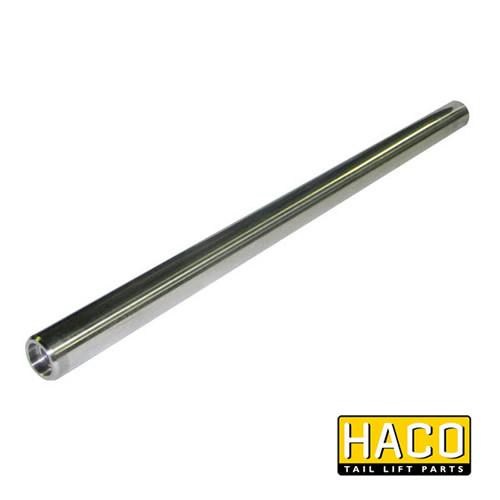 Piston Rod HACO to Suit M4735.0660, a long metal tool for Dhollandia Tail Lift, featuring induction hardened steel with chrome finish and M20 threads.
