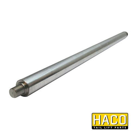 Piston Rod HACO to Suit M4735.0770, a long metal rod with a nut, for Dhollandia Tail Lift, made of induction hardened steel with chrome.