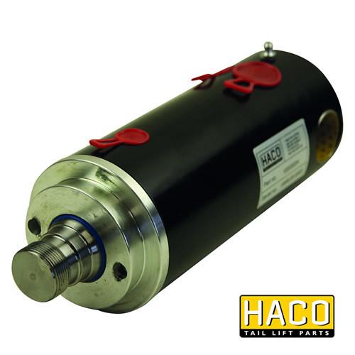 Tiltcylinder HACO SC38 SDS with red handles, designed for Dhollandia Tail Lift, featuring a two-year warranty. Suitable for part CS3801.