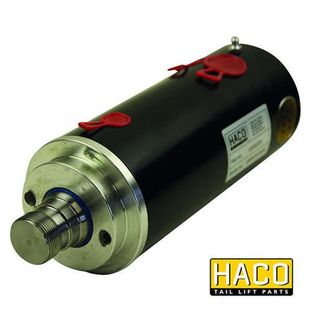 Tiltcylinder HACO SC38 SDS with red handles, designed for Dhollandia Tail Lift, featuring a two-year warranty. Suitable for part CS3801.