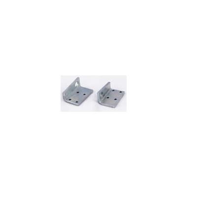 Platform Trolley Stop Bracket (pair) for Anteo Tail Lifts, featuring metal construction with black holes, suitable for large commercial trailers and vehicles.