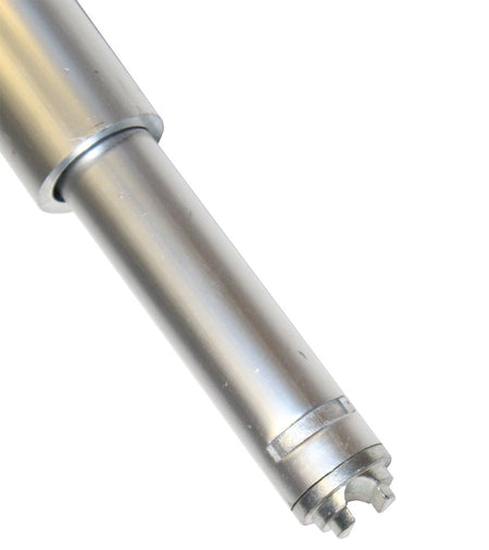 Round Aluminium Shoring Bar, adjustable 1375-1750mm, close-up view showing metal cylinder construction, ideal for load restraint in commercial trailers.